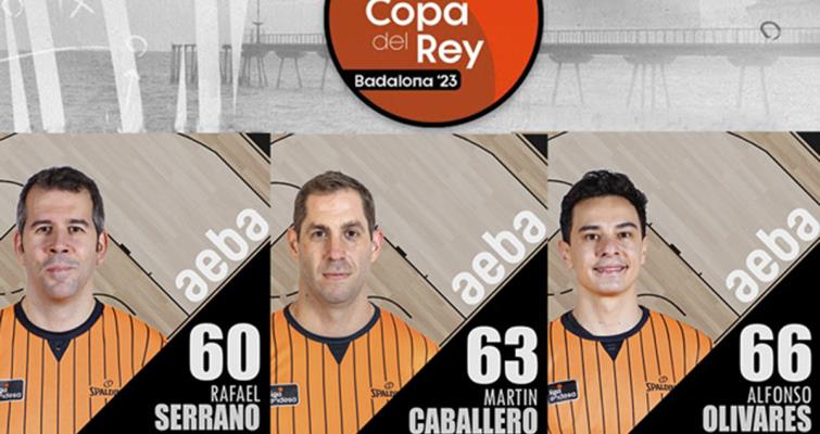 Tres árbitros madrileños en la Copa del Rey