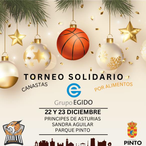 Cartel del Torneo solidario Grupo Egido. Pinto 2023