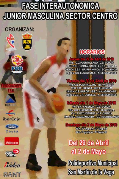 Cartel de la Fase Final Junior Masculina 2010