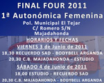 Fase Final 2º Divivsión Autonómica Femenina