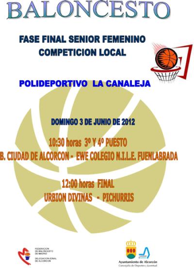 Cartel Fase Final Senior Femenino