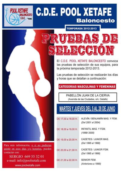 Cartel PruebasPoolXetafe2012