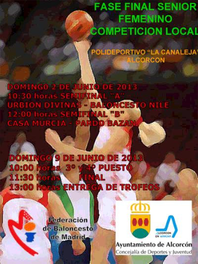 Cartel de la Fase Final Senior Femenino. Alcorcón