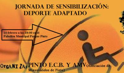 Baloncesto. Deporte adaptado en Pinto