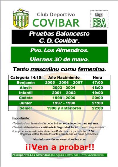 Cartel PruebasCovibargr2014