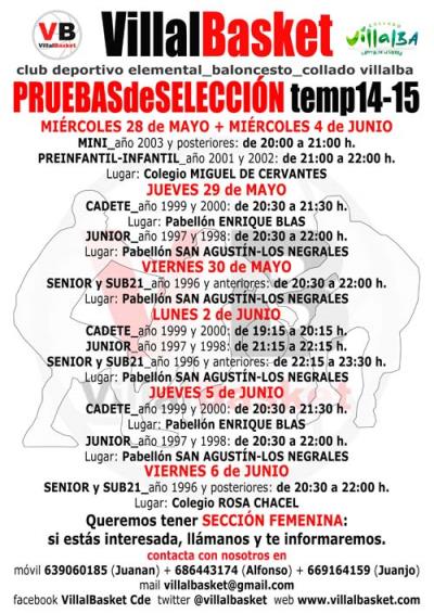 Cartel PruebasVillalbasket