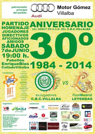 Cartel 30AnivVillalbaACBgr