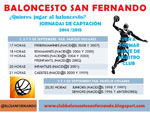 Jornadas de captación del Baloncesto San Fernando