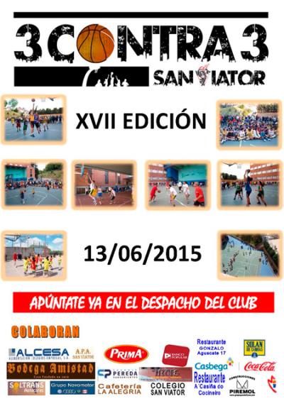 Cartel 3 contra 3. San Viator 2015