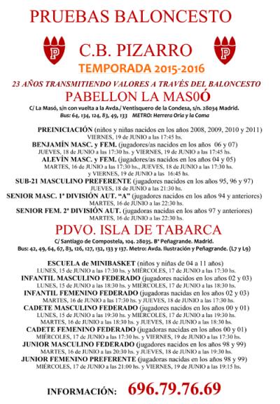 Cartel PruebasPizarro 201506