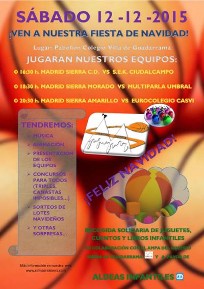 Cartel FiestaNavidadMadridSierra2015gr