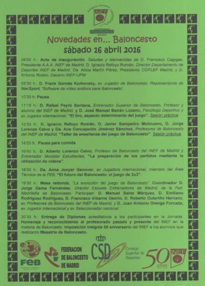 Cartel NovedadesBaloncesto2016