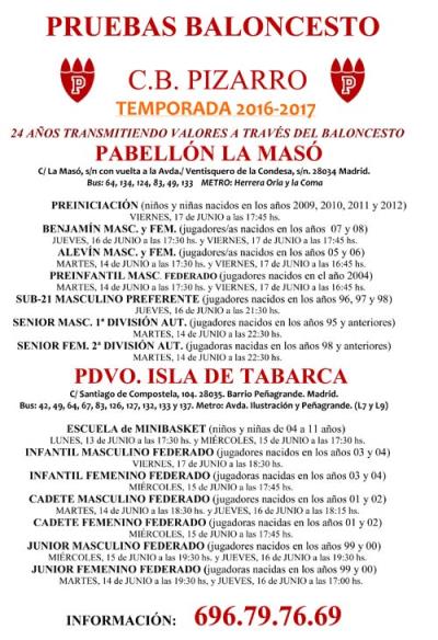 Cartel PruebasPizarroV2016