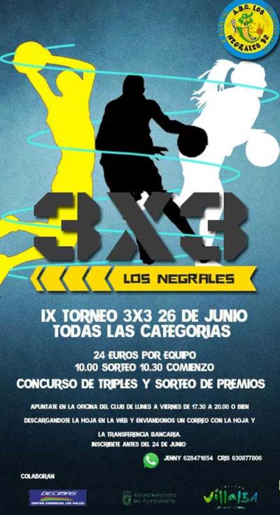 Cartel 3x3LosNegrales2016gr