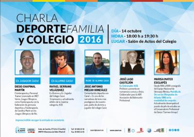 Cartel CharlaDeporteyFamiliaCasvi2016gr