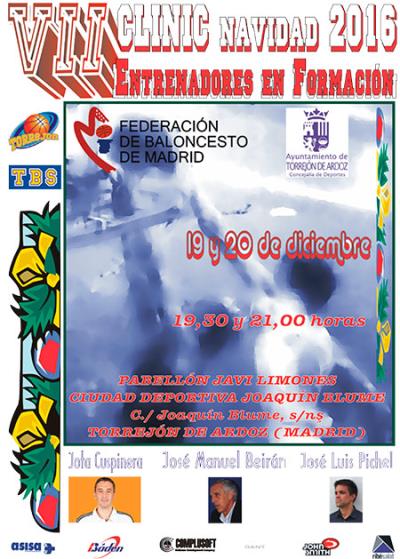 Cartel del VII Clinic de la FBM para Entrenadores en formación