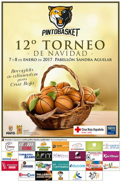 Cartel del Troneo de Navidad 2016 del Pintobasket