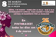 Actos del Día de la Mujer del Pintobasket