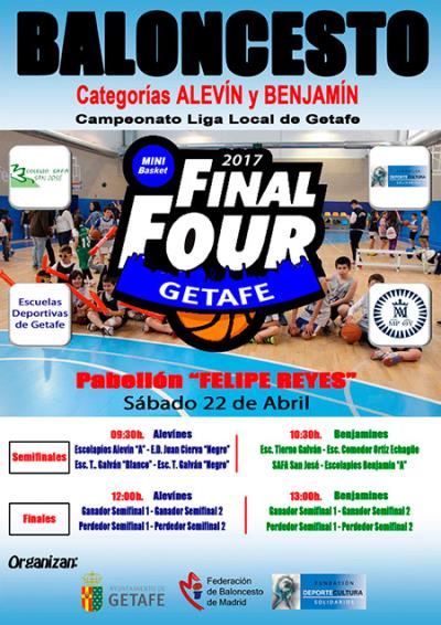 Cartel de las Fases Finales Minis. Liga local Getafe