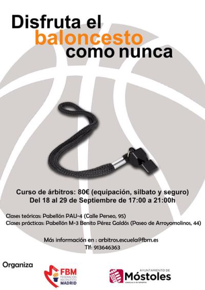 Cartel CursoArbitroMostolesgr