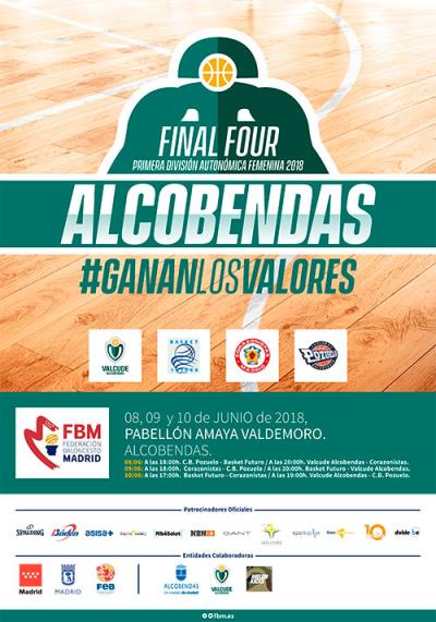 Cartel Fase Final 1ª División Autonómica Femenina 2018 - Valcude Alcobendas