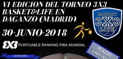 VI Edición del 3x3 Basket Life en Daganzo