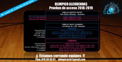 Cartel PruebasOlimpicoAlcobendasgr