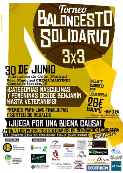 Cartel TorneoSolidario3x3Villaviciosa18gr