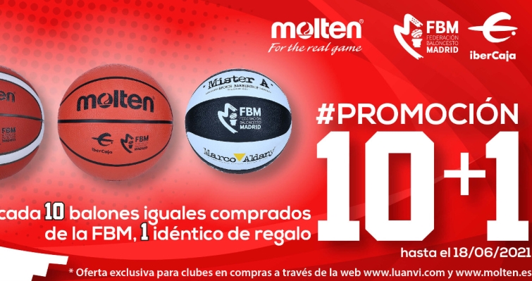 Promoción 10+1 en balones Molten